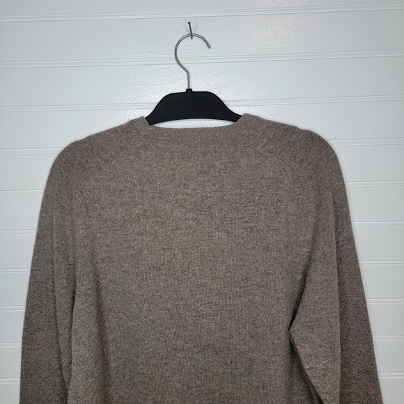 Joseph Turner Size Large 100% Lambswool Sweater Preppy Quiet Luxury FLAW - Picture 4 of 11